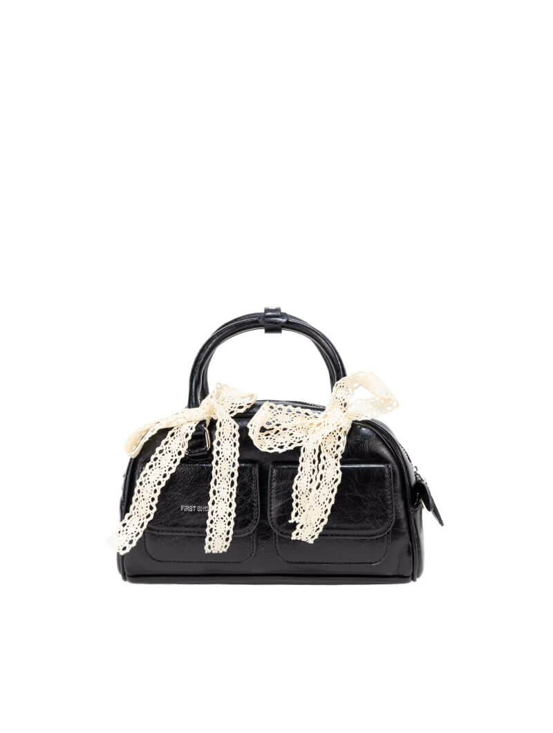 Sac à bandoulière avec ruban